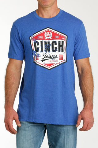 Cinch Men's Jeans Tee Royal Blue - Cowboy SwaggerCinch Men's Jeans Tee Royal BlueMen's Shirts
