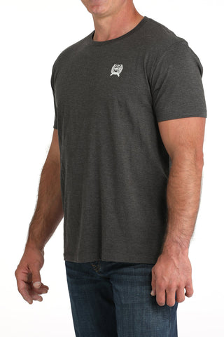 Cinch Men’s Logo Tee Charcoal - Cowboy SwaggerCinch Men’s Logo Tee Charcoal