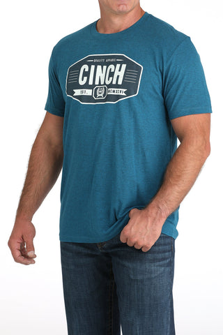 Cinch Men’s Logo Tee Teal white Logo - Cowboy SwaggerCinch Men’s Logo Tee Teal white LogoShirts & Tops