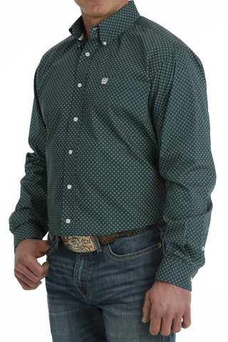 Cinch Mens Long Sleeve Circle Print Button Down - Cowboy SwaggerCinch Mens Long Sleeve Circle Print Button DownMen's Shirts