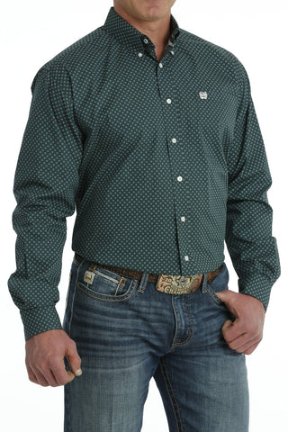 Cinch Mens Long Sleeve Circle Print Button Down - Cowboy SwaggerCinch Mens Long Sleeve Circle Print Button DownMen's Shirts