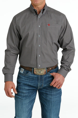 Cinch Mens Ls Gray Print - Cowboy SwaggerCinch Mens Ls Gray PrintShirts & Tops