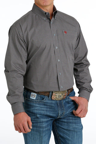 Cinch Mens Ls Gray Print - Cowboy SwaggerCinch Mens Ls Gray PrintShirts & Tops