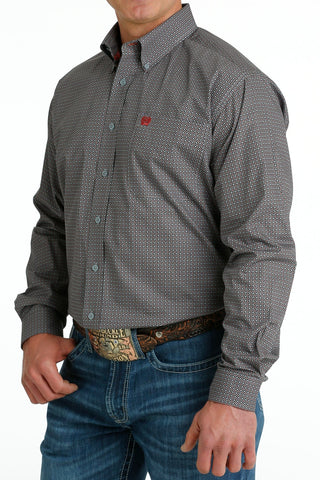 Cinch Mens Ls Gray Print - Cowboy SwaggerCinch Mens Ls Gray PrintShirts & Tops