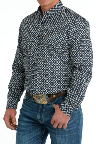 Cinch Men’s Modern Fit Button - Down Western Shirt - Navy - Cowboy SwaggerCinch Men’s Modern Fit Button - Down Western Shirt - NavyMen's Shirts