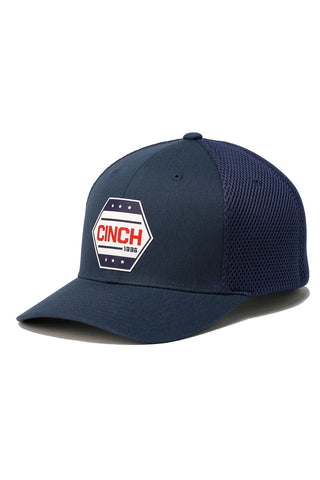Cinch Men's Navy FlexFit Logo Hat - Cowboy SwaggerCinch Men's Navy FlexFit Logo HatHats