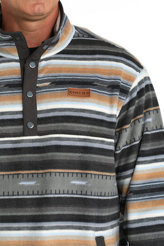 Cinch Mens Polar Fleece Blue and Gold stripe - Cowboy SwaggerCinch Mens Polar Fleece Blue and Gold stripeMen's Shirts