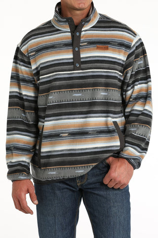 Cinch Mens Polar Fleece Blue and Gold stripe - Cowboy SwaggerCinch Mens Polar Fleece Blue and Gold stripeMen's Shirts