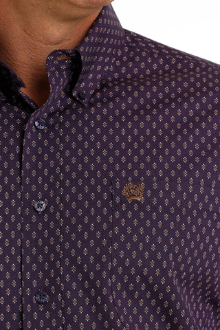 Cinch Men's Purple Long Sleeve Button Down - Cowboy SwaggerCinch Men's Purple Long Sleeve Button DownMen's Shirts