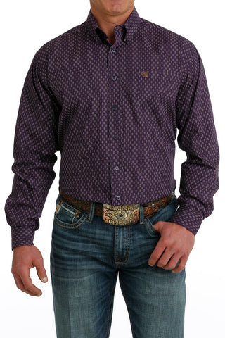 Cinch Men's Purple Long Sleeve Button Down - Cowboy SwaggerCinch Men's Purple Long Sleeve Button DownMen's Shirts