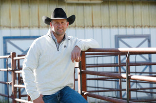 Cinch Men’s Quarter Zip Sweater – Grey Western Pullover - Cowboy SwaggerCinch Men’s Quarter Zip Sweater – Grey Western Pullover
