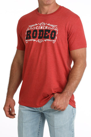 Cinch Men’s Red Rodeo Logo Tee - Cowboy SwaggerCinch Men’s Red Rodeo Logo TeeShirts & Tops