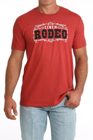 Cinch Men’s Red Rodeo Logo Tee - Cowboy SwaggerCinch Men’s Red Rodeo Logo TeeShirts & Tops
