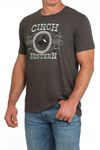 Cinch Men’s SS Logo Tee Charcoal - Cowboy SwaggerCinch Men’s SS Logo Tee Charcoal