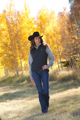 Cinch Women’s Black Bonded Vest – Softshell Wind - Resistant Western Outerwear - Cowboy SwaggerCinch Women’s Black Bonded Vest – Softshell Wind - Resistant Western Outerwear