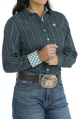 Cinch Womens Long Sleeve Print Western Button Up - Cowboy SwaggerCinch Womens Long Sleeve Print Western Button UpShirts & Tops