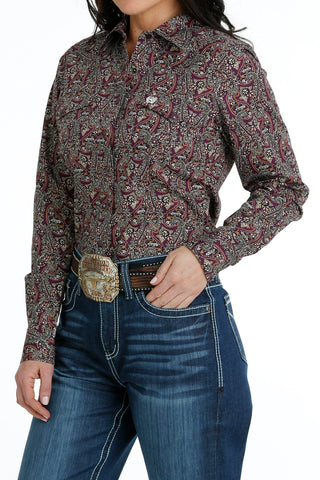Cinch Women’s Snap Front Western Shirt Purple - Cowboy SwaggerCinch Women’s Snap Front Western Shirt PurpleMen's Shirts