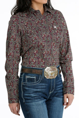 Cinch Women’s Snap Front Western Shirt Purple - Cowboy SwaggerCinch Women’s Snap Front Western Shirt PurpleMen's Shirts