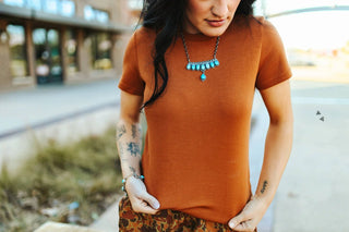 Cloud Basic Tee Saddle - Cowboy SwaggerCloud Basic Tee Saddle