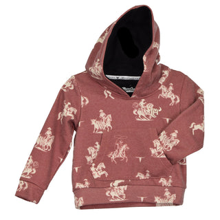 Cowboy Hardware Youth Boys Desert Bronc Chili Red Hoodie - Cowboy SwaggerCowboy Hardware Youth Boys Desert Bronc Chili Red HoodieBoys