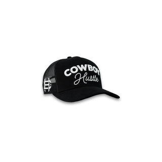 Cowboy Hustle Blacktop Logo Black Western Snapback Cap - Cowboy SwaggerCowboy Hustle Blacktop Logo Black Western Snapback CapWestern Snapback Hats