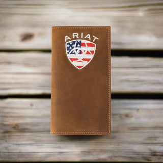 Cowboy Swagger Ariat Men's Rodeo Wallet/Checkbook Cover
