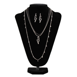Cowboy Swagger Jewelry Sets Blazin Roxx Lightning Earring Necklace Set