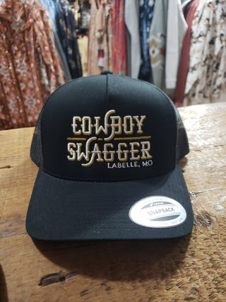 Cowboy Swagger Curved Bill Cap Black - Cowboy SwaggerCowboy Swagger Curved Bill Cap Black