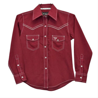Cowgirl Hardware Cowgirl Hardware Simple Stitch Embossed Long Sleeve Western Shirt