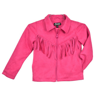 Cowgirl Hardware Girls’ Pink Fringe Western Jacket - Cowboy SwaggerCowgirl Hardware Girls’ Pink Fringe Western JacketGirls