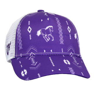 Cowgirl Hardware Youth Horse Aztec Cap Purple - Cowboy SwaggerCowgirl Hardware Youth Horse Aztec Cap Purple