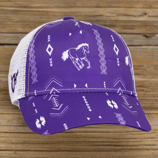 Cowgirl Hardware Youth Horse Aztec Cap Purple - Cowboy SwaggerCowgirl Hardware Youth Horse Aztec Cap Purple