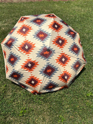 Cream Aztec Umbrella - Cowboy SwaggerCream Aztec Umbrella