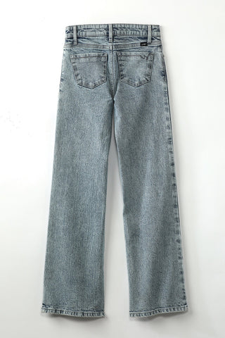 Cruel Girl Girls’ Acid Wash Wide Leg Trouser Jeans - Cowboy SwaggerCruel Girl Girls’ Acid Wash Wide Leg Trouser JeansGirls