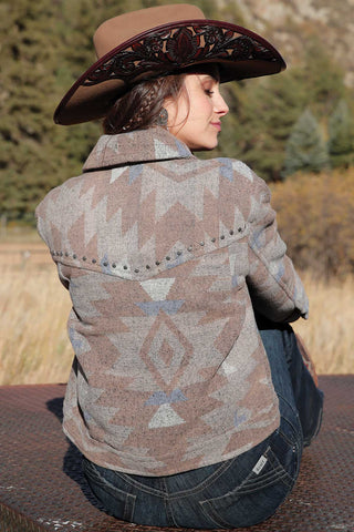 Cruel Women's Tweed Trucker Jacket Tan - Cowboy SwaggerCruel Women's Tweed Trucker Jacket TanCoats & Jackets