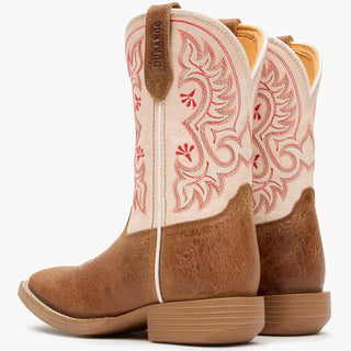 Durango Kids Shyloh Western Boots – Brown Foot with Cream Top – Girls’ Cowgirl Boots for Rodeo, Ranch & Everyday Wear - Cowboy SwaggerDurango Kids Shyloh Western Boots – Brown Foot with Cream Top – Girls’ Cowgirl Boots for Rodeo, Ranch & Everyday Wear