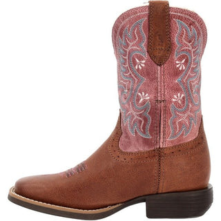 Durango Kids Shyloh Western Boots – Brown Foot with Pink Shaft – Girls’ Cowgirl Boots for Rodeo & Everyday Wear - Cowboy SwaggerDurango Kids Shyloh Western Boots – Brown Foot with Pink Shaft – Girls’ Cowgirl Boots for Rodeo & Everyday Wear