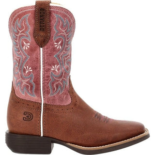 Durango Kids Shyloh Western Boots – Brown Foot with Pink Shaft – Girls’ Cowgirl Boots for Rodeo & Everyday Wear - Cowboy SwaggerDurango Kids Shyloh Western Boots – Brown Foot with Pink Shaft – Girls’ Cowgirl Boots for Rodeo & Everyday Wear