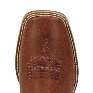 Durango Kids Shyloh Western Boots – Brown Foot with Pink Shaft – Girls’ Cowgirl Boots for Rodeo & Everyday Wear - Cowboy SwaggerDurango Kids Shyloh Western Boots – Brown Foot with Pink Shaft – Girls’ Cowgirl Boots for Rodeo & Everyday Wear