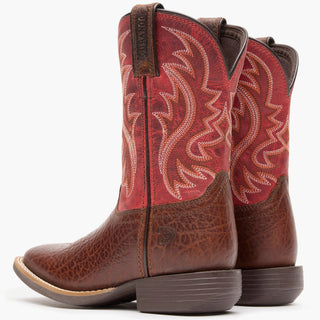 Durango® Kid’s Shyloh Western Boots – Mahogany & Dynamite Red (DBT0251) - Cowboy SwaggerDurango® Kid’s Shyloh Western Boots – Mahogany & Dynamite Red (DBT0251)