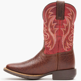 Durango® Kid’s Shyloh Western Boots – Mahogany & Dynamite Red (DBT0251) - Cowboy SwaggerDurango® Kid’s Shyloh Western Boots – Mahogany & Dynamite Red (DBT0251)