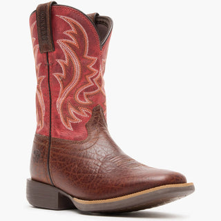 Durango® Kid’s Shyloh Western Boots – Mahogany & Dynamite Red (DBT0251) - Cowboy SwaggerDurango® Kid’s Shyloh Western Boots – Mahogany & Dynamite Red (DBT0251)