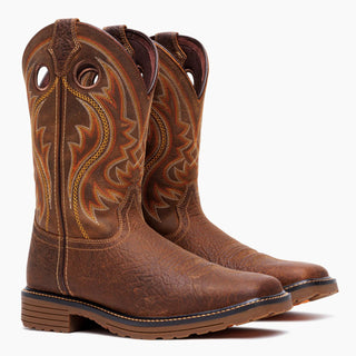 Durango Men’s WorkHorse Soft Square Toe Western Work Boots – Bark Brown & Glaze - Cowboy SwaggerDurango Men’s WorkHorse Soft Square Toe Western Work Boots – Bark Brown & GlazeBoots