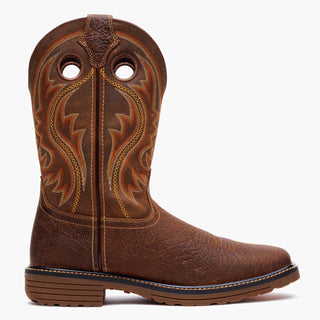 Durango Men’s WorkHorse Soft Square Toe Western Work Boots – Bark Brown & Glaze - Cowboy SwaggerDurango Men’s WorkHorse Soft Square Toe Western Work Boots – Bark Brown & GlazeBoots
