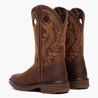 Durango Men’s WorkHorse Soft Square Toe Western Work Boots – Bark Brown & Glaze - Cowboy SwaggerDurango Men’s WorkHorse Soft Square Toe Western Work Boots – Bark Brown & GlazeBoots