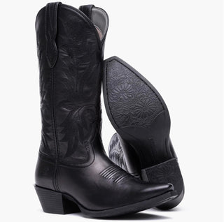 Durango Women’s Polished Black Point Toe Western Boot - Cowboy SwaggerDurango Women’s Polished Black Point Toe Western BootWomen's Boots