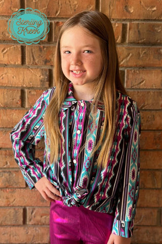 Girls Southern Soul Snap Shirt - Cowboy SwaggerGirls Southern Soul Snap Shirt