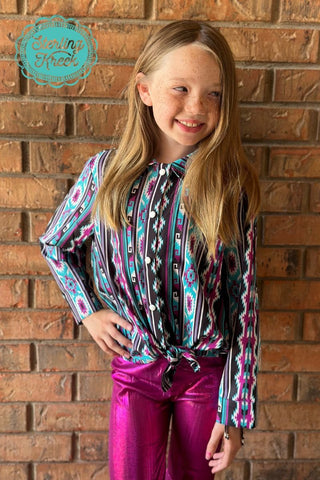 Girls Southern Soul Snap Shirt - Cowboy SwaggerGirls Southern Soul Snap Shirt