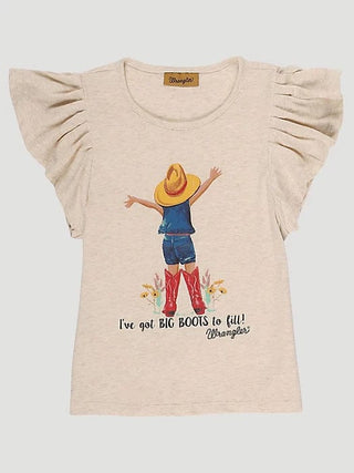 Girls Wrangler Big Boots Graphic Tee - Cowboy SwaggerGirls Wrangler Big Boots Graphic Tee
