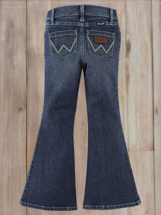 Girls’ Wrangler® Flare Jeans – Vintage Style with Adjustable Waistband (112338910) - Cowboy SwaggerGirls’ Wrangler® Flare Jeans – Vintage Style with Adjustable Waistband (112338910)Pants